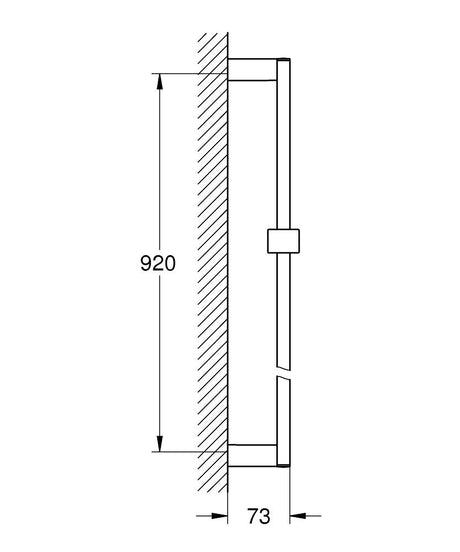 EUPHORIA CUBE SHOWER RAIL 900MM - GROHE -  ( CHROME - G4 - EUPHORIA - 0x0 mm - 0inchX0inch )