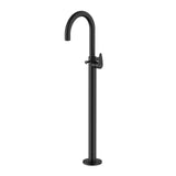 EXPOSED PARTS OF FLOOR MOUNTED SINGLE LEVER BATH MIXER WITH PROVISION FOR HAND SHOWER (COMPATIBLE WITH ALD-121)- JAQUAR FAUCETS -  ( BLACK MATT - VIGNETTE PRIME - 0x15 mm - 0inchX0.5inch )
