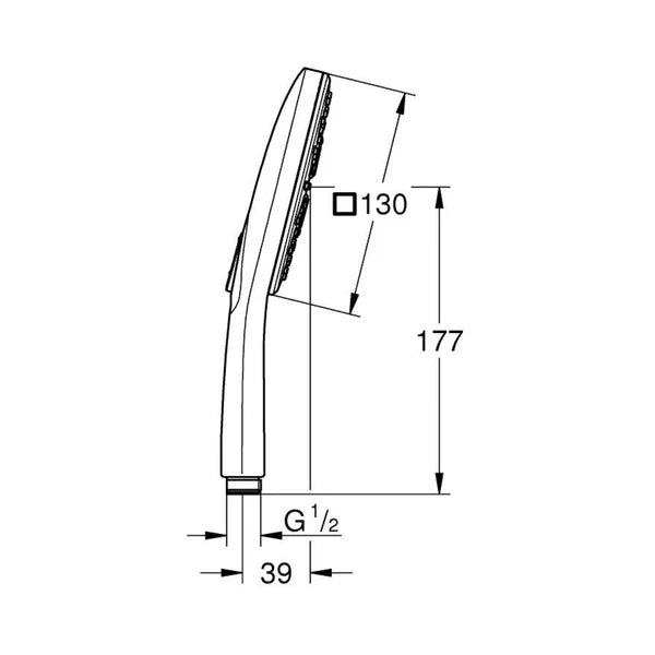 RSH SMARTACTIVE 130 HANDSHOWER 9,5L CN - GROHE -  ( COOL SUNRISE - G5 - RAINSHOWER - 0x15 mm - 0inchX0.6inch )