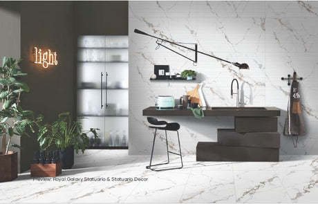 ROYAL GALAXY STATUARIO - CREANZA -  (  - CREANZA CARVING - 1200x600 mm - 48inchX24inch )