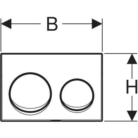 ACTUATOR PLATE ALPHA 10 - GEBERIT -  ( WHITE - ALPHA - 0x0 mm - 0inchx0inch )