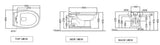 RIMLESS WALL HUNG WC WITH UF SOFT CLOSE ( BOLT DISTANCE 7INCH)- JAQUAR SWARE - ( - - 0x0 mm - 0inchX0inch )
