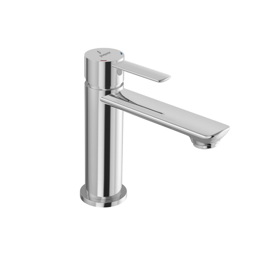 SINGLE LEVER SINK MIXER WITHOUT POPUP WASTE SYSTEM (TABLE MOUNTED)WITH 450MM LONG BRAIDED HOSES - JAQUAR FAUCETS - ( CHROME - FUSION PRIME - 0x15 mm - 0inchX0.5inch )
