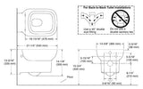 EWC W/H W/O SEAT COVER FOR 6098IN-SR-0 ( BOLT DISTANCE 7INCH)- KOHLER PREMIUM -  (  - PREMIUM - 0x0 mm - 0inchX0inch )