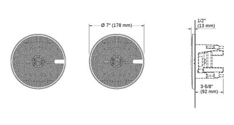 SOUNDTILE SHOWER SPEAKERS PAIR (SET OF TWO), WALL OR CEILING MOUNTABLE - KOHLER LUXURY -  ( MATTE BLACK - LUXURY - 0x178 mm - 0inchX7.12inch )
