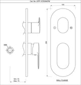 AQUAMAX EXPOSED PART KIT OF SINGLE LEVER SHOWER MIXER WITH 3-WAY OUTLET AND SLEEVE (COMPATIBLE WITH ALD-783N)- JAQUAR FAUCETS -  ( ANTIQUE COPPER - OPAL PRIME - 0x15 mm - 0inchX0.5inch )