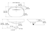SVEDA TM OVAL TABLE TOP WASH BASIN - KOHLER LUXURY -  ( THUNDER GREY - LUXURY - 663x425 mm - 26.52inchX17inch )