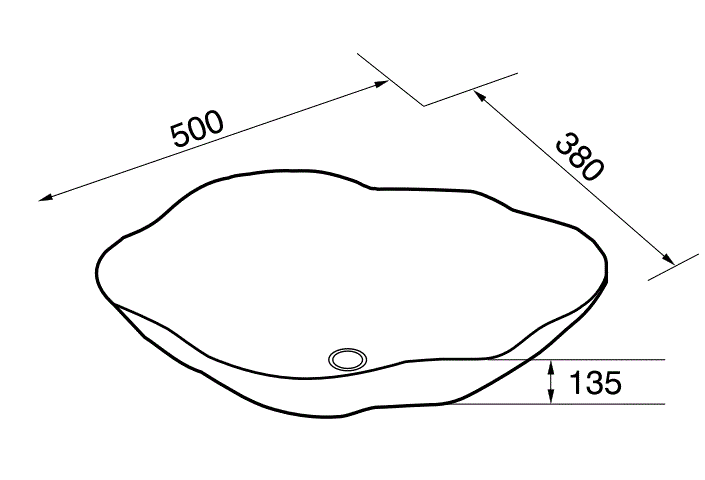 WASH BASIN MATT WHITE W/DOUBLE RGTRIM - AQUANT -  ( ROSE GOLD+MATT BLACK -  - 500x380 mm - 20inchX15.2inch )
