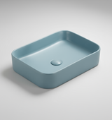 TABLE TOP WASH BASIN WITHOUT WASTE COUPLING - LUXELET -  ( FOREST GREEN - CULLINAN COLLECTION - 505x370x110 mm - 20.2inchX14.8inchX4.4inch )