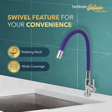 SINK COCK FLEXIBLE SPOUT-TABLE MOUNT (PURPLE) - HINDWARE FAUCETS -  ( POLISHED CHROME - KITCHEN TAP-GLAMOUR - 0x15 mm - 0inchX0.6inch )