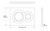 (PRUN)LYNK FACEPLATE (FLUSH PLATE)MECHAN - KOHLER PREMIUM -  ( BRUSHED NICKEL - PREMIUM - 0x0 mm - 0inchx0inch )