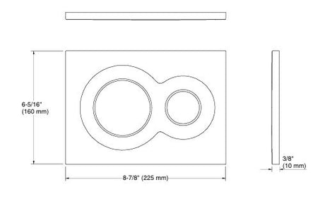 (PRUN)LYNK FACEPLATE (FLUSH PLATE)MECHAN - KOHLER PREMIUM -  ( BRUSHED NICKEL - PREMIUM - 0x0 mm - 0inchx0inch )