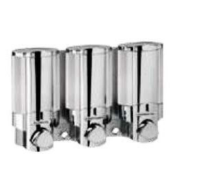 (PRUN)TRIPLE LIQUID SOAP DISPENSER - BETTER LIVING -  ( CHROME - AVIVA 3 - 0x0 mm - 0inchx0inch )