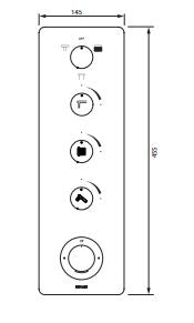(PRUN)BEITOU-6 WAY HI-FLOW THERMO.TRIM - KOHLER LUXURY -  ( POLISHED CHROME - LUXURY - 0x0 mm - 0inchx0inch )