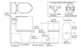 VEIL 1PC EWC STRAP-305MM WITH QUIET CLOSE SEAT COVE - KOHLER LUXURY -  ( WHITE - LUXURY - 0x0 mm - 0inchX0inch )