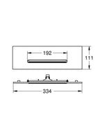 RAINSHOWER AQUA CASCADE CEILING SHOWER SPA LOGO 5C SPA 18 L/MIN - 112,12 - GROHE -  ( CHROME - G5 - RAINSHOWER - 0x0 mm - 0inchX0inch )