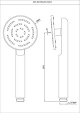 MAZE HAND SHOWER 95MM ROUND SHAPE SINGLE FLOW - ARTIZE FAUCET -  ( STAINLESS STEEL - SHOWER ACC - 0x15 mm - 0inchX0.5inch )