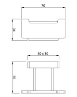 DOUBLE COAT HOOK - ARTIZE FAUCET -  ( CHROME - QUADRA - 0x0 mm - 0inchX0inch )