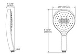 RAIN DUET-3.0 HANDSHOWER W/O HOSE - KOHLER PREMIUM - ( FRENCH GOLD - PREMIUM - 0x0 mm - 0inchX0inch )