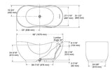ABRAZO LITHOCAST FREESTANDING BATH - KOHLER LUXURY -  ( WHITE - LUXURY - 0x0 mm - 0inchX0inch )