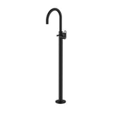 EXPOSED PARTS OF FLOOR MOUNTED SINGLE LEVER BATH MIXER WITH PROVISION FOR HAND SHOWER (COMPATIBLE WITH ALD-121)- JAQUAR FAUCETS -  ( BLACK MATT - ORNAMIX PRIME - 0x15 mm - 0inchX0.5inch )
