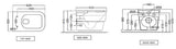 WALL HUNG WC BLIND INST.RIMLESS W/S/C ( BOLT DISTANCE 7INCH)- JAQUAR SWARE - ( - - 0x0 mm - 0inchX0inch )