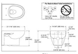 EWC W/H W/O SEAT COVER FOR 30438IN-0 ( BOLT DISTANCE 7INCH) - KOHLER PREMIUM - ( - PREMIUM - 0x0 mm - 0inchX0inch )