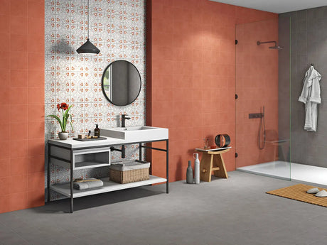 MOTIF CHILLI MATT - SIMPOLO-TILES -  (  - TINY TILE MATT - 198x198 mm - 7.8inchX7.8inch )
