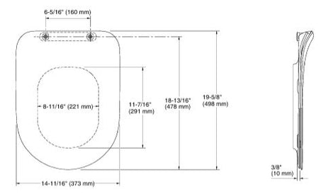 VIVE S/COVER FOR 26998IN-7 - KOHLER PREMIUM -  ( BLACK - PREMIUM - 0x0 mm - 0inchX0inch )