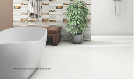 ROYAL CEMENTECH IVORY DECOR - CREANZA -  (  - CREANZA EVOQ ART COLOR BODY - 1200x600 mm - 48inchX24inch )