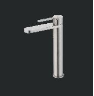 SL TALL BOY BASIN MIXER WITH PIPES - AQUANT - ( BRUSHED STAINLESS STEEL - 316 SS - 0x15 mm - 0inchX0.5inch )