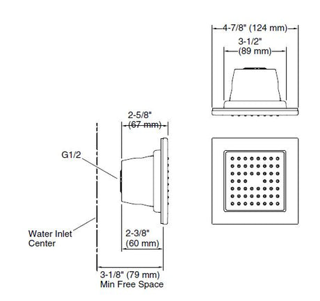 SQ 54 NOZZLE BODY SPRAY - KOHLER PREMIUM -  ( FRENCH GOLD - PREMIUM - 0x0 mm - 0inchx0inch )