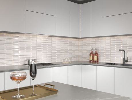 8055 HL - INDIAN TILES -  (  - BLACKBERRY GLOSSY - 600x300 mm - 24inchX12inch )