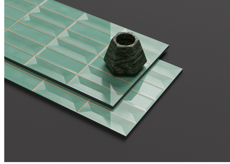 8056 HL - INDIAN TILES -  (  - BLACKBERRY GLOSSY - 600x300 mm - 24inchX12inch )