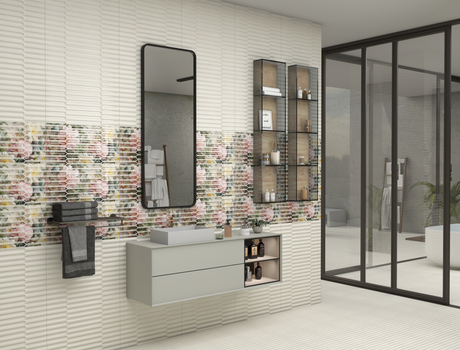 8072 HL - INDIAN TILES -  (  - BLACKBERRY GLOSSY - 600x300 mm - 24inchX12inch )