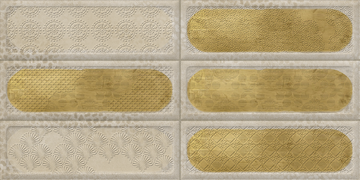 8084 HL - INDIAN TILES -  (  - BLACKBERRY GLOSSY - 600x300 mm - 24inchX12inch )