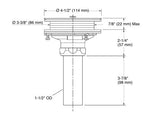 (PRUN)DUOSTRAINER SINK DRAIN AND STRAINER WITH TAILPIECE - KOHLER LUXURY -  ( CHROME - LUXURY - 0x0 mm - 0inchX0inch )
