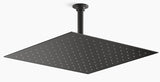 MODERN LIFE EDGE SQUARE SINGLE FUNCTION RAIN SHOWERHEAD W/O ARM - KOHLER LUXURY -  ( MATTE BLACK - LUXURY - 384x384 mm - 15.36inchX15.36inch )