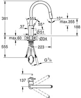 CONCETTO SINGLE-LEVER SINK MIXER 1/2 - GROHE -  ( CHROME - G3 - CONCETTO - 0x15 mm - 0inchX0.5inch )