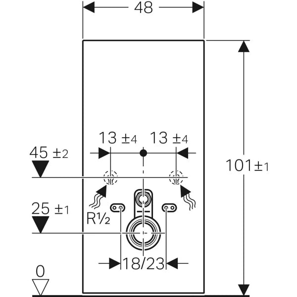 MONOLITH MODULE FOR W/HUNG WC - GEBERIT -  (  - ACCESSORIES - 0x0 mm - 0inchX0inch )