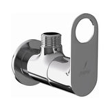 ANGULAR STOP COCK WITH WALL FLANGE - JAQUAR FAUCETS -  ( BLACK CHROME - ORNAMIX PRIME - 0x15 mm - 0inchX0.5inch )