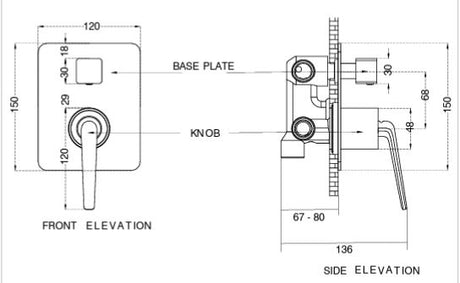 BRASS S/L DIVERTER W/3 OUTLET - AQUANT - ( CHROME - - 0x0 mm - 0inchX0inch )