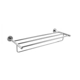 TOWEL RACK 600MM LONG WITH LOWER HANGERS - JAQUAR FAUCETS - ( CHROME - CONTINENTAL PRIME - 0x600 mm - 0inchX24inch )