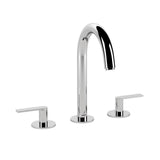 3-HOLE BASIN MIXER WITH PIPE SPOUT, LEVER HANDLE AND WITHOUT POPUP WASTE SYSTEM - JAQUAR FAUCETS - ( CHROME - LAGUNA - 0x15 mm - 0inchX0.5inch )