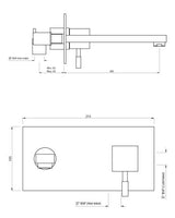 SINGLE LEVER CONCEALED BASIN MIXER (W/M)- ARTIZE FAUCET -  ( CHROME - ANGELO - 0x15 mm - 0inchX0.5inch )