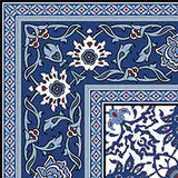 TURKISH AZUL CORNER MATT - SIMPOLO-TILES -  (  - TINY TILE MATT - 198x198 mm - 7.8inchX7.8inch )