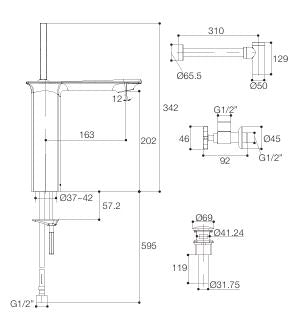 STANCE TALL SINGLE-CONTROL LAVATORY FAUCET - KOHLER LUXURY -  ( CHROME - LUXURY - 0x0 mm - 0inchx0inch )