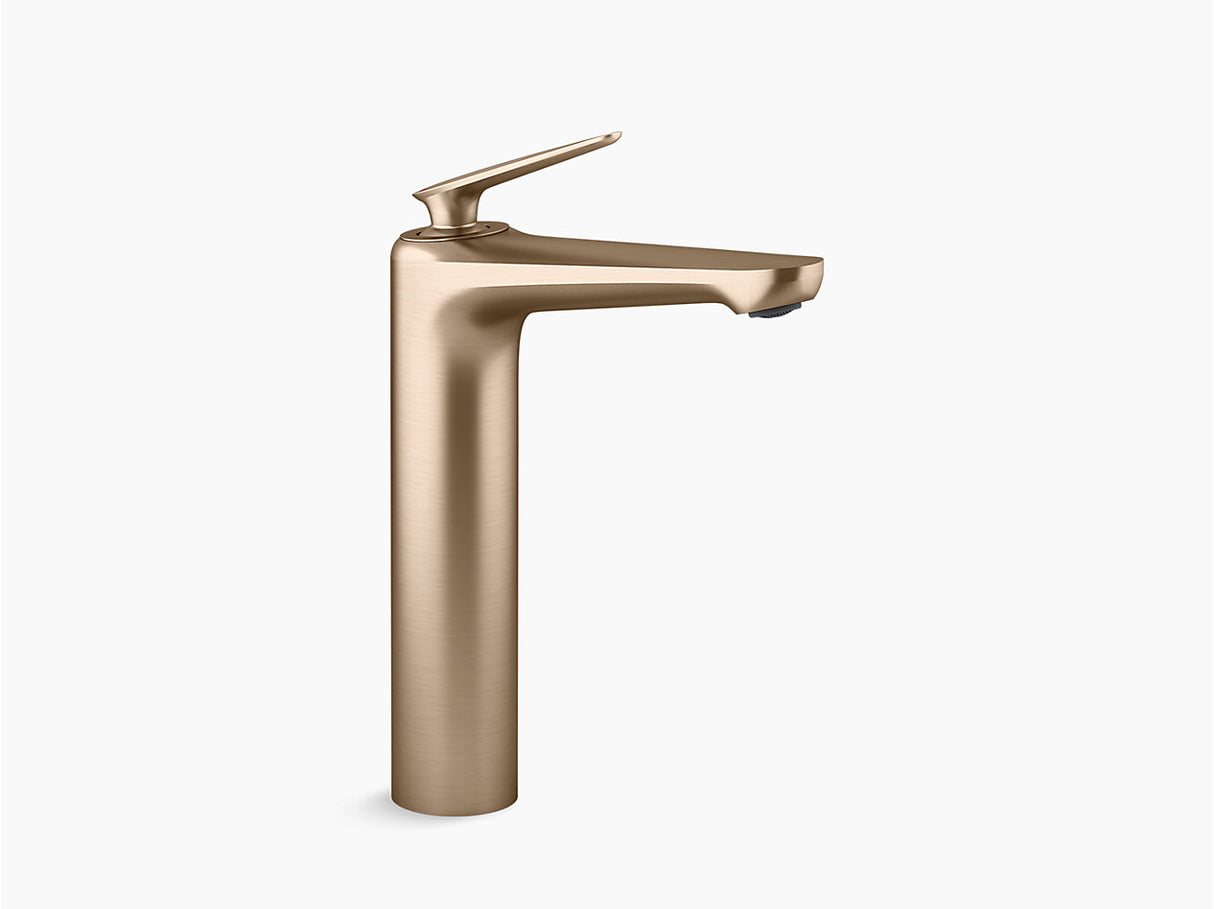 FLUENCE TM TALL SINGLE CONTROL LAV FAUCET W/O DRAIN - KOHLER PREMIUM -  ( VIBRANT BRUSHED BRONZE - PREMIUM - 0x15 mm - 0inchX0.5inch )