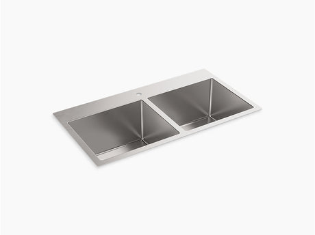 STRIVE TM SS DOUBLE BOWL UNDERMOUNT FABRICATED (DEPTH 10 INCH)- KOHLER LUXURY -  (  - LUXURY - 914x508 mm - 36inchX20inch )