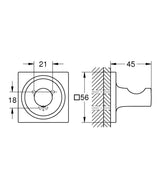 ALLURE ROBE HOOK - GROHE -  ( CHROME - G5 - ALLURE - 0x0 mm - 0inchX0inch )
